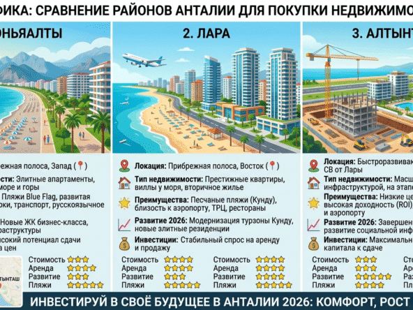 Инфографика: Сравнение районов Анталии для покупки недвижимости 2026 4
