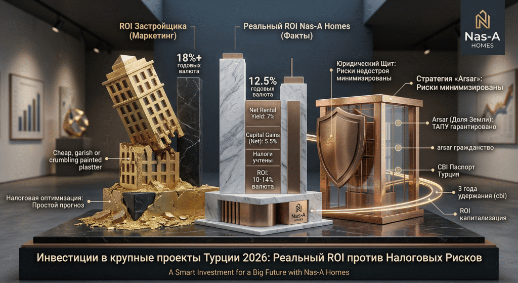 Инвестиции в крупные проекты Турции 2026: Реальный ROI против Налоговых Рисков на фоне новых правил 2