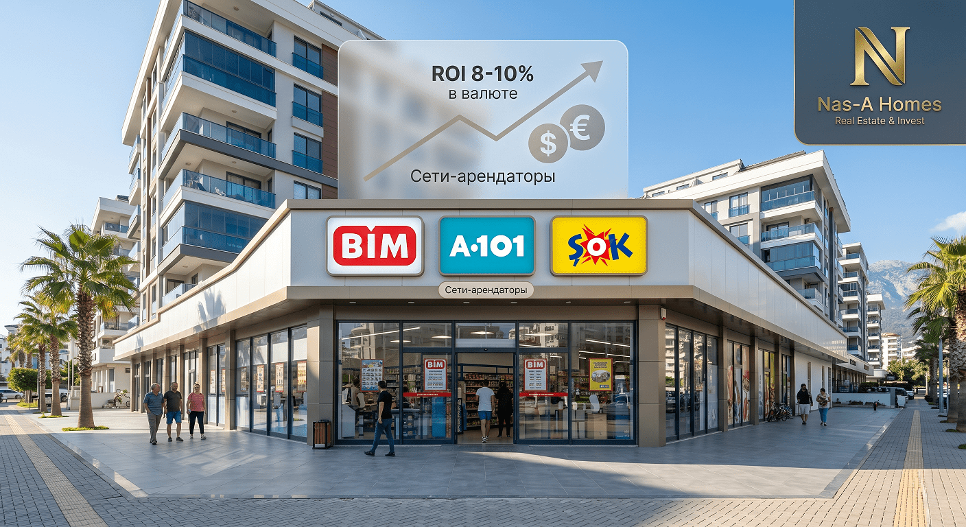 Коммерческая недвижимость в Анталье: Как купить помещение под сетевой ритейл и получать доход в 2026 году 1
