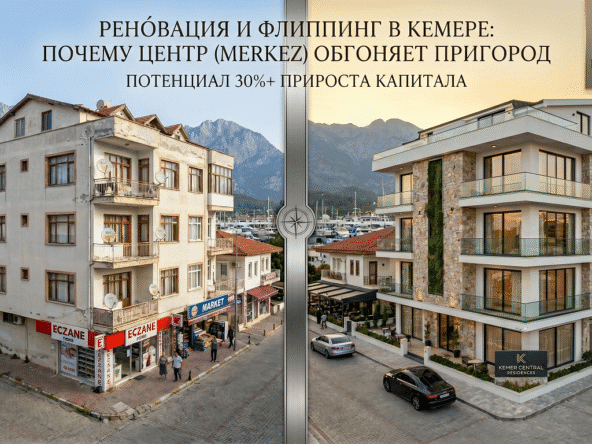 Реновация в центре Кемера: Почему старые дома в Merkez дорожают быстрее новостроек в пригороде? 2