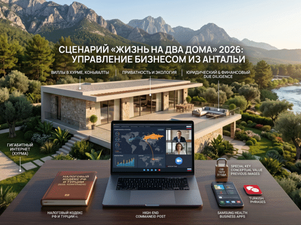 Сценарий «Жизнь на два дома» 2026: Как управлять бизнесом в РФ из собственной виллы в Анталье (и не сойти с ума от налогов) 4