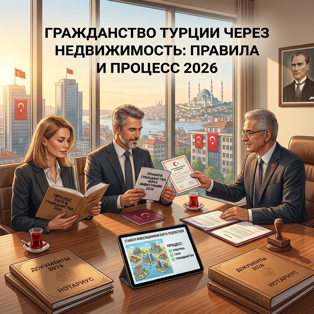 Гражданство Турции через недвижимость: правила и процесс 2026 3