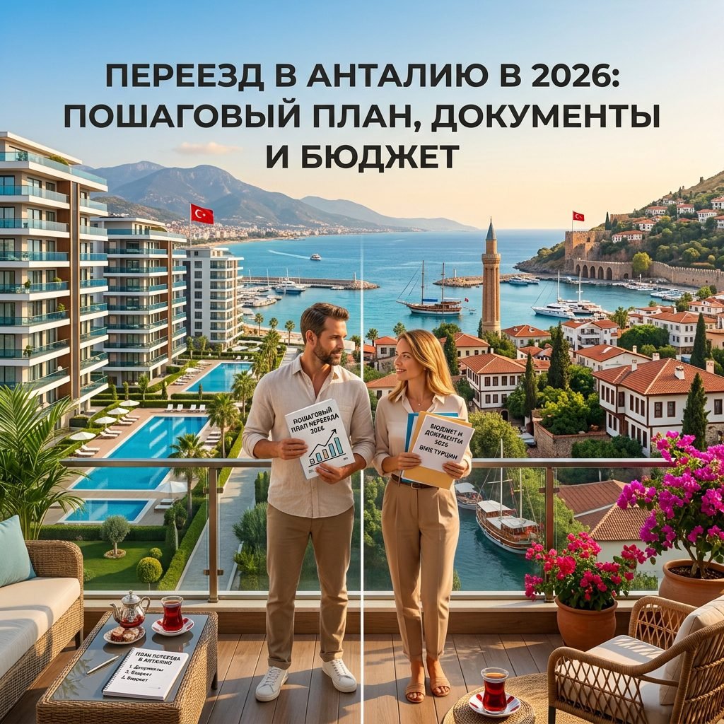 Переезд в Анталию в 2026: пошаговый план, документы и бюджет 4